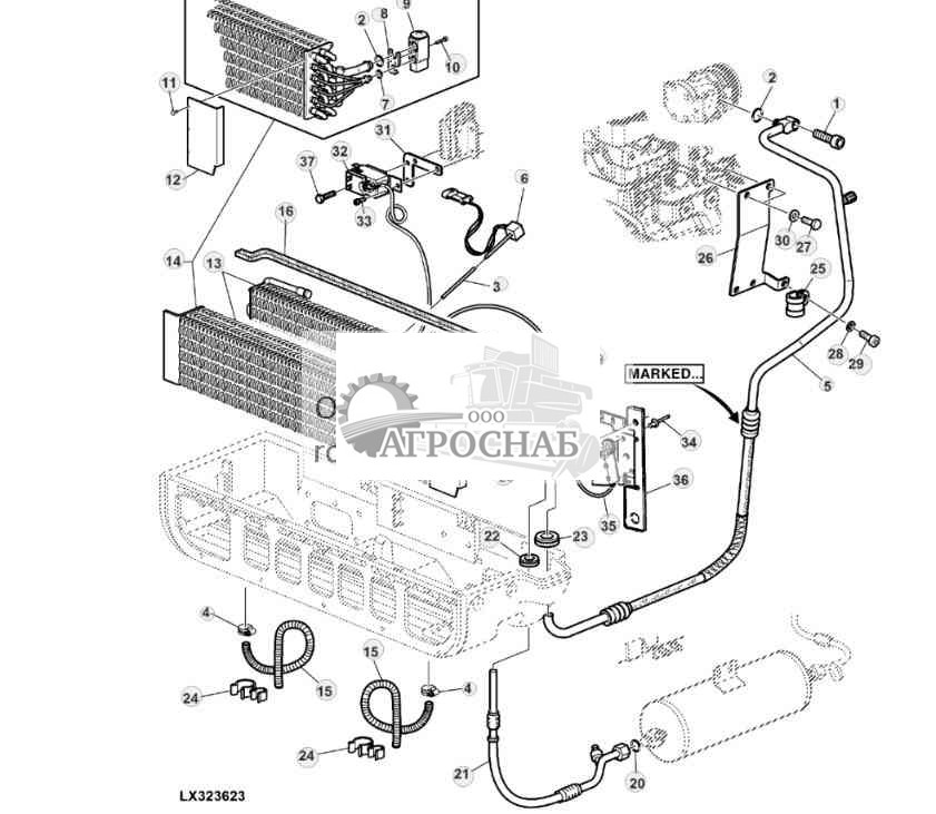 СИСТЕМА КОНДИЦИОНИРОВАНИЯ ВОЗДУХА, ИСПАРИТЕЛЬ И ТЕПЛООБМЕННИК 